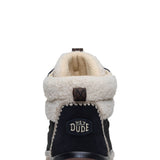 HEYDUDE Women’s Wendy Peak Apres Suede Cozy Stitch in Black