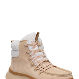 HEYDUDE Women’s Wendy Peak Apres Suede Cozy Stitch in Tan