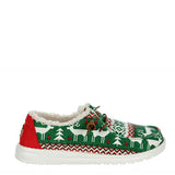 HEYDUDE Women’s Wendy Ugly Sweater Faux Shear Shoes in Green