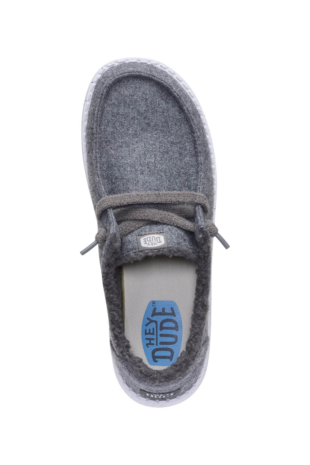 HEYDUDE Women’s Wendy Wool Cozy Shoes in Charcoal 