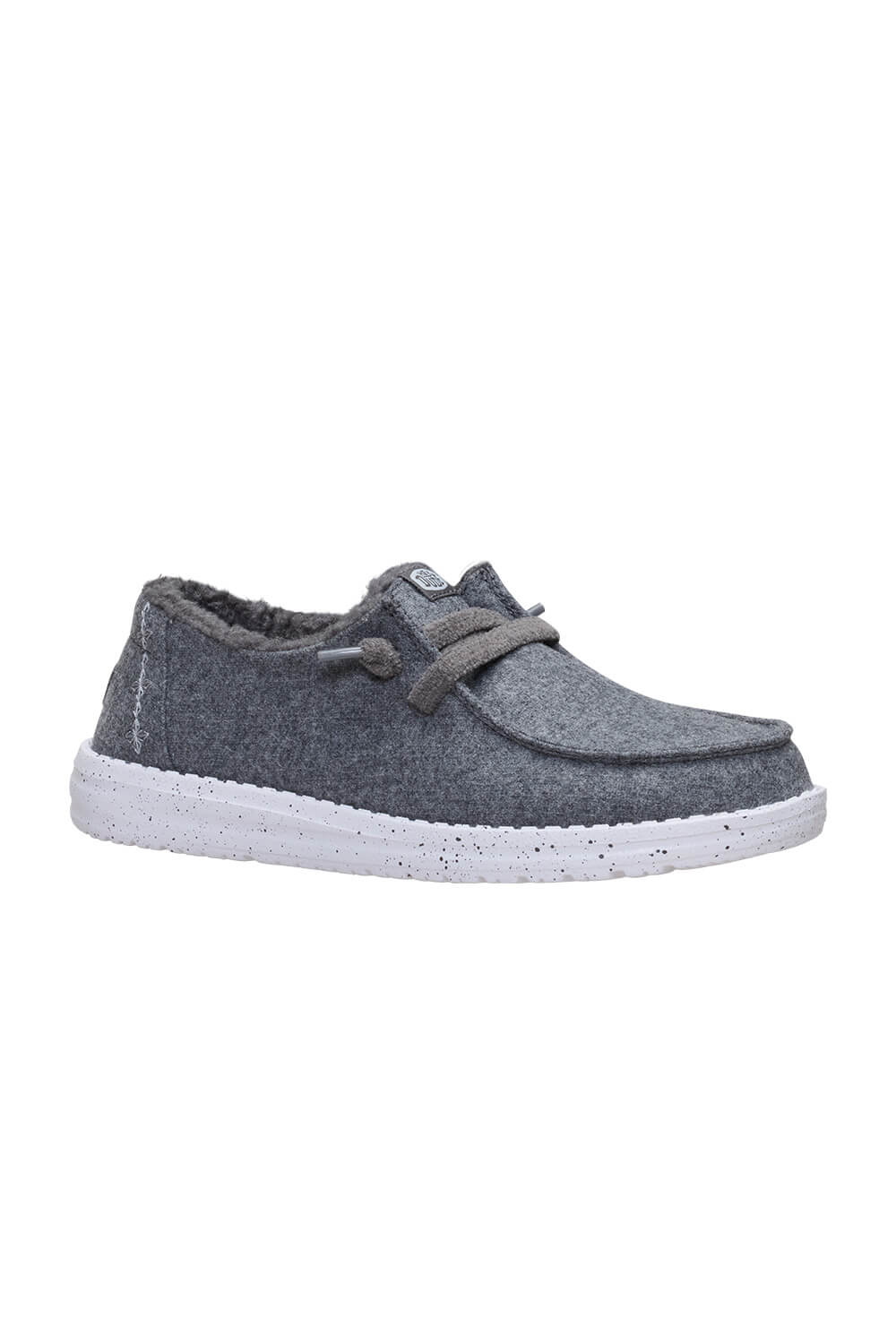 HEYDUDE Women’s Wendy Wool Cozy Shoes in Charcoal 