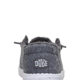 HEYDUDE Women’s Wendy Wool Cozy Shoes in Charcoal 