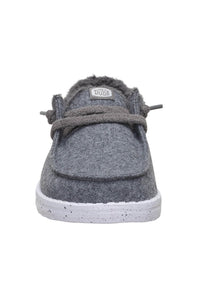 HEYDUDE Women’s Wendy Wool Cozy Shoes in Charcoal 