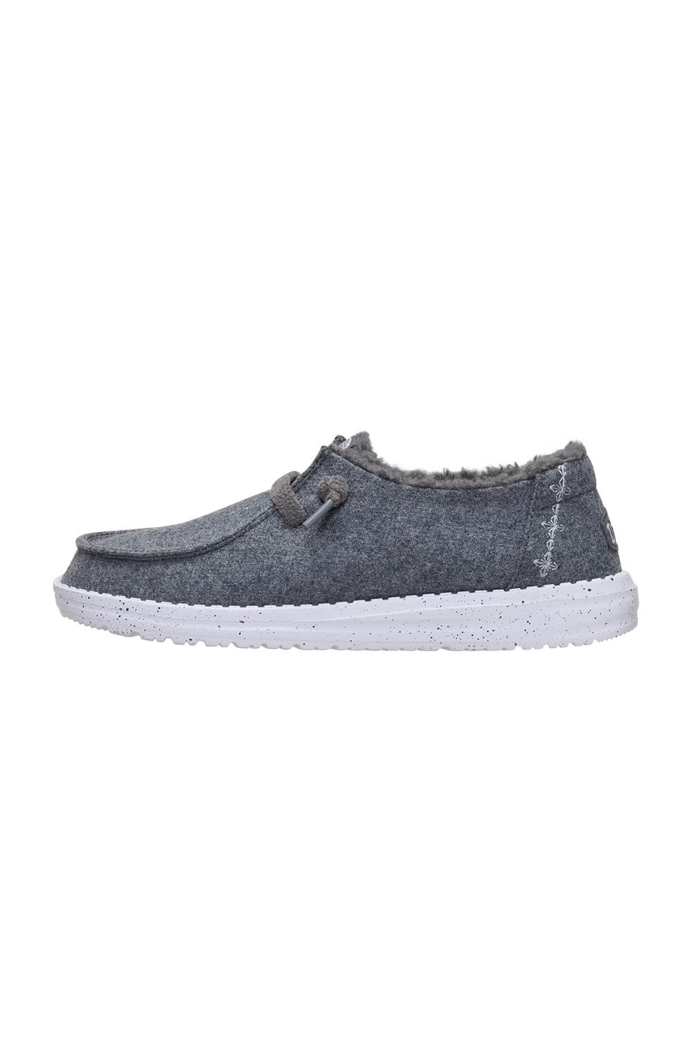 HEYDUDE Women’s Wendy Wool Cozy Shoes in Charcoal 