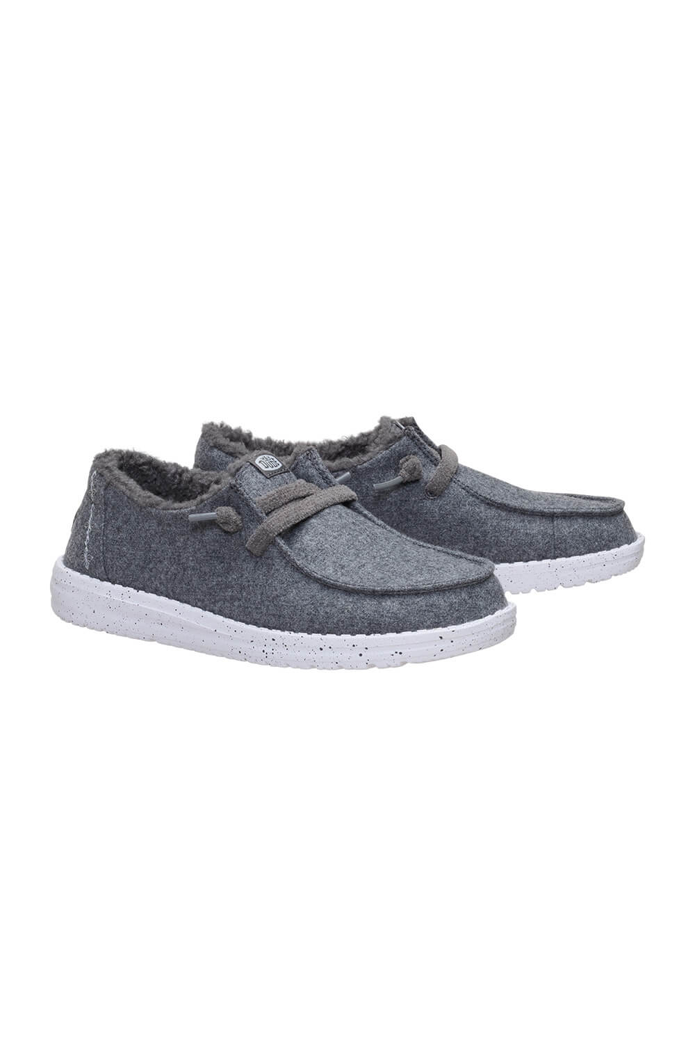 HEYDUDE Women’s Wendy Wool Cozy Shoes in Charcoal 