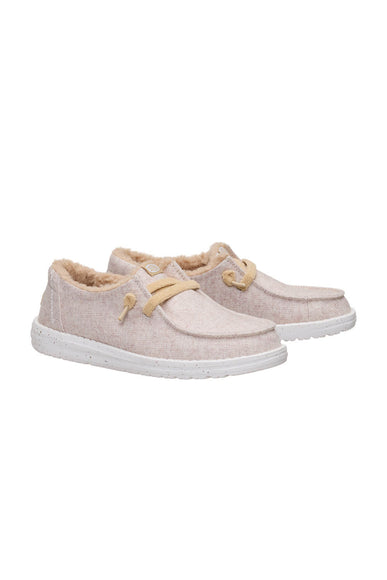 HEYDUDE Women’s Wendy Wool Cozy Shoes in Oatmeal