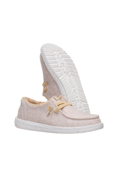 HEYDUDE Women’s Wendy Wool Cozy Shoes in Oatmeal