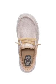 HEYDUDE Women’s Wendy Wool Cozy Shoes in Oatmeal