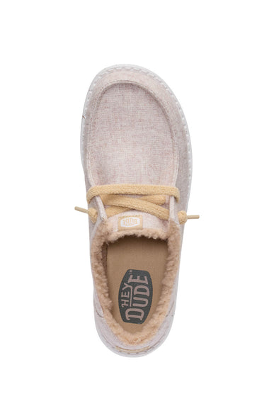 HEYDUDE Women’s Wendy Wool Cozy Shoes in Oatmeal