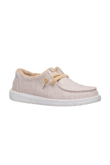 HEYDUDE Women’s Wendy Wool Cozy Shoes in Oatmeal