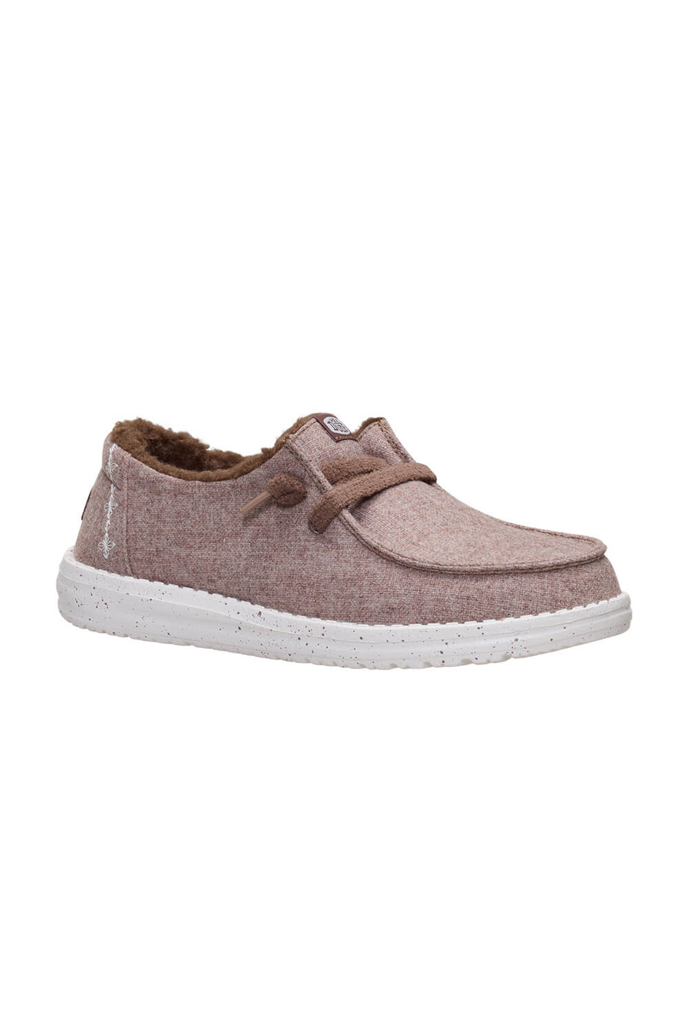 HEYDUDE Women’s Wendy Wool Cozy Shoes in Walnut