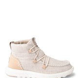 HEYDUDE Women’s Reyes Lace Up Wool Booties in Grey