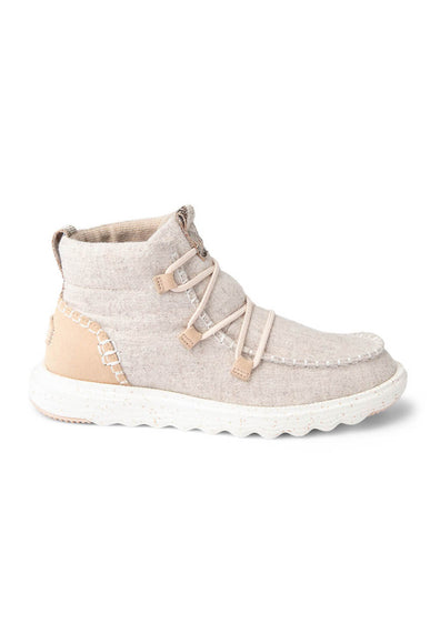 HEYDUDE Women’s Reyes Lace Up Wool Booties in Grey