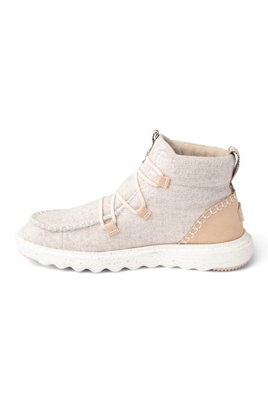HEYDUDE Women’s Reyes Lace Up Wool Booties in Grey