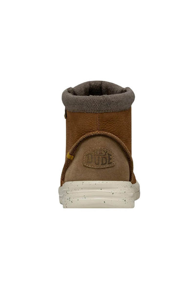 HEYDUDE Men’s Brandley Leather Boots in Cognac