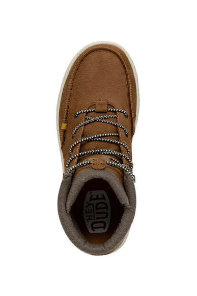 HEYDUDE Men’s Brandley Leather Boots in Cognac
