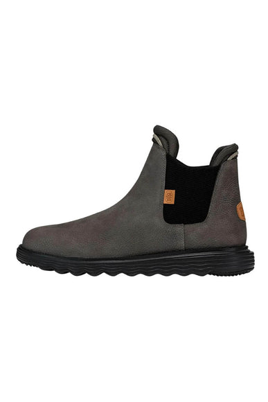 HEYDUDE Men’s Branson Craft Leather Chelsea Boots in Grey