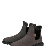 HEYDUDE Men’s Branson Craft Leather Chelsea Boots in Grey