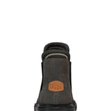 HEYDUDE Men’s Branson Craft Leather Chelsea Boots in Grey