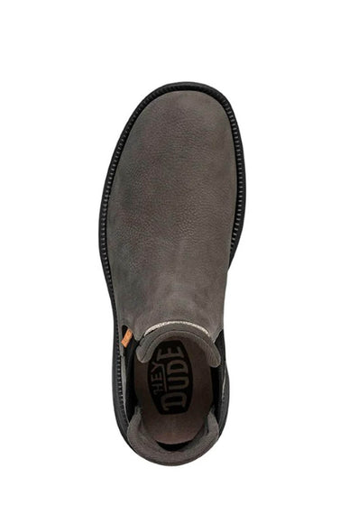 HEYDUDE Men’s Branson Craft Leather Chelsea Boots in Grey