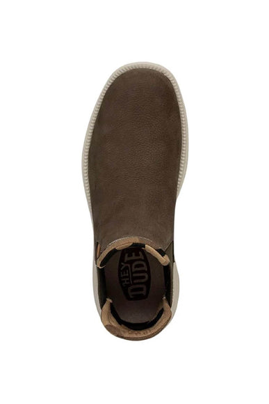 HEYDUDE Men’s Branson Craft Leather Chelsea Booties in Green