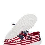 HEYDUDE Men’s Wally Americana Shoes in American Flag