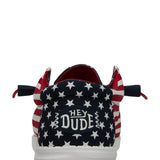 HEYDUDE Men’s Wally Americana Shoes in American Flag