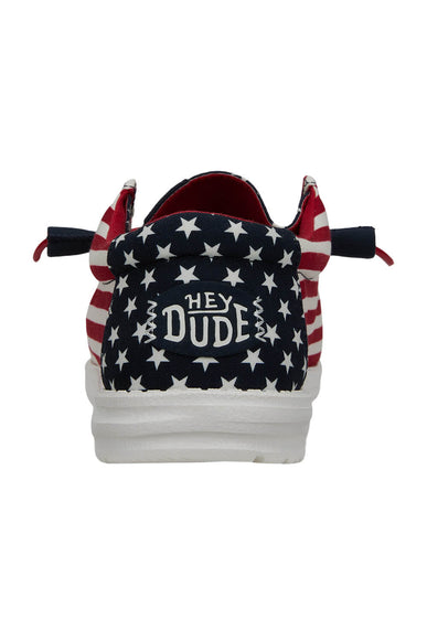 HEYDUDE Men’s Wally Americana Shoes in American Flag