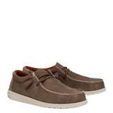 HEYDUDE Men’s Wally Fabricated Leather Shoes in Tan