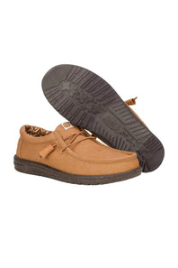 HEYDUDE Men’s Wally Stretch Shoes in Brown
