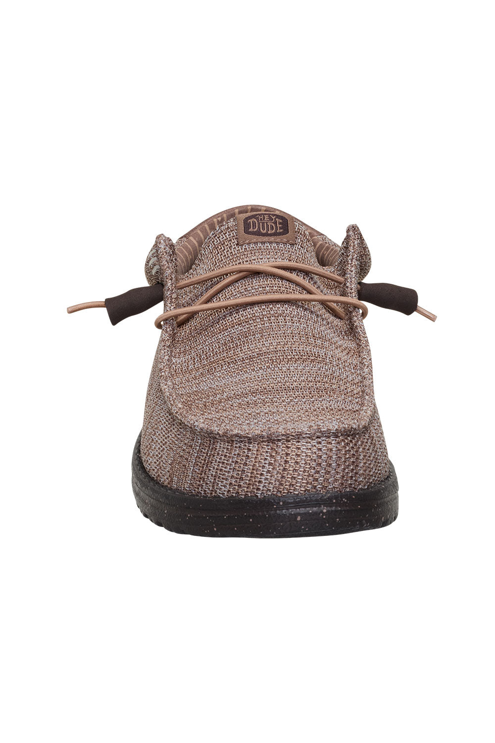 HEYDUDE Men’s Wally Stretch Sox Shoes in Deep Taupe/Mole Brown