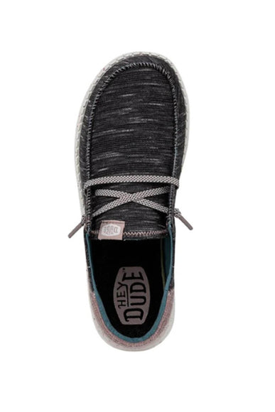 HEYDUDE Women’s Wendy Funk Jersey Shoes in Charcoal 