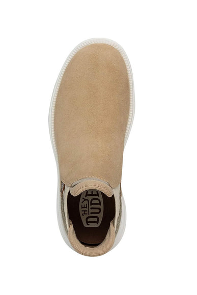 HEYDUDE Women’s Branson Suede Chelsea Booties in Tan