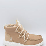 HEYDUDE Women’s Reyes Leather Booties in Taupe