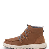 HEYDUDE Women’s Reyes Leather Booties in Tobacco Brown
