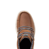 HEYDUDE Women’s Reyes Leather Booties in Tobacco Brown