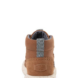 HEYDUDE Women’s Reyes Leather Booties in Tobacco Brown