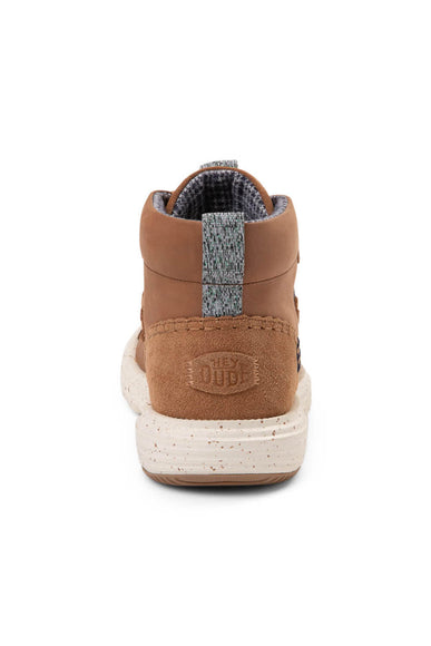HEYDUDE Women’s Reyes Leather Booties in Tobacco Brown