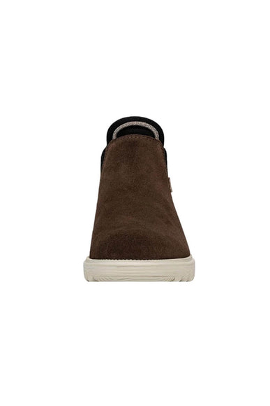 HEYDUDE Women’s Branson Suede Chelsea Booties in Coffee Brown