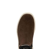 HEYDUDE Women’s Branson Suede Chelsea Booties in Coffee Brown