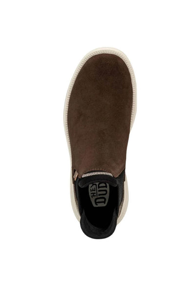 HEYDUDE Women’s Branson Suede Chelsea Booties in Coffee Brown