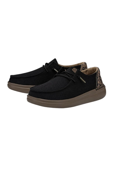 HEYDUDE Women’s Wendy Rise Leo Shoes in Black
