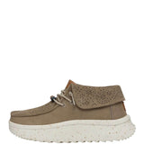 HEYDUDE Women’s Wendy Peak Fold Suede Booties in Brown