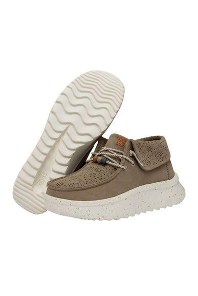 HEYDUDE Women’s Wendy Peak Fold Suede Booties in Brown