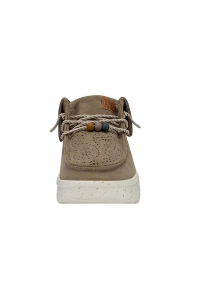 HEYDUDE Women’s Wendy Peak Fold Suede Booties in Brown