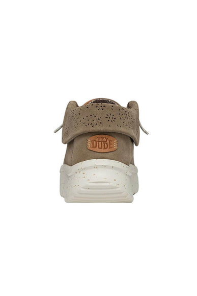 HEYDUDE Women’s Wendy Peak Fold Suede Booties in Brown
