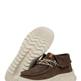HEYDUDE Women’s Wendy Peak Fold Boot Suede Booties in Cocoa Brown