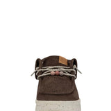 HEYDUDE Women’s Wendy Peak Fold Boot Suede Booties in Cocoa Brown
