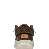 HEYDUDE Women’s Wendy Peak Fold Boot Suede Booties in Cocoa Brown