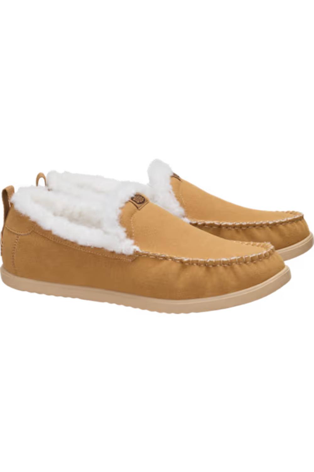 HEYDUDE Men’s Harbor Lo Slippers in Tobacco Brown/Sesame